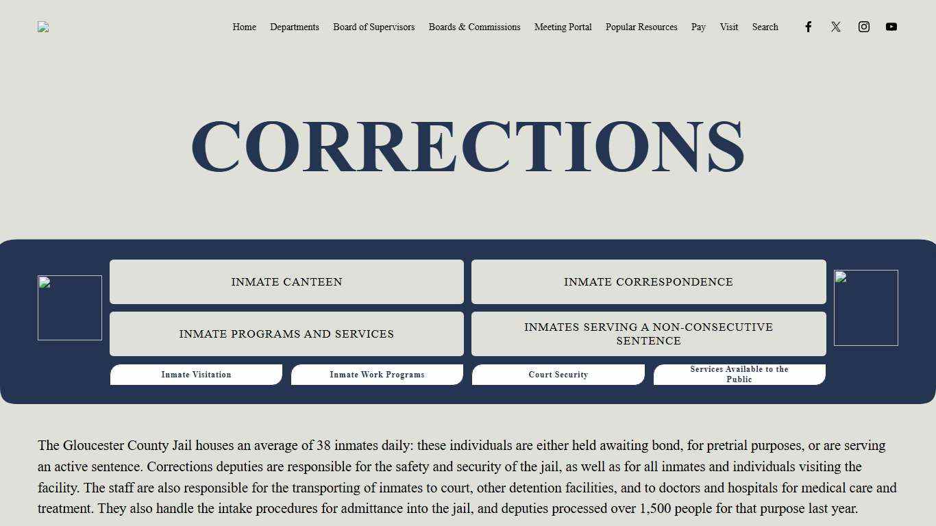 Corrections — Gloucester County, VA